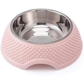 Pets Club Star Pattern Single Bowl - 98 Ml -18.8*6 Cm - Pink
