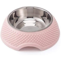 Pets Club Star Pattern Single Bowl - 98 Ml -18.8*6 Cm - Pink