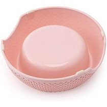 Pets Club Star Pattern Single Bowl - 98 Ml -18.8*6 Cm - Pink