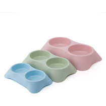 Pets Club Double Dining Bowl - 34*20*6.5Cm Blue