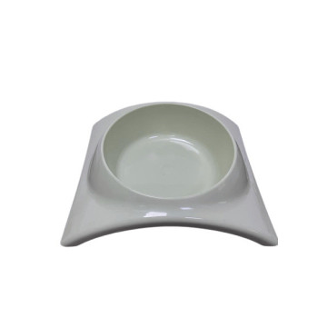 Pet Feeder With Non Slip Rubber Bottom-Green- 19.5*16.8*5 Cm