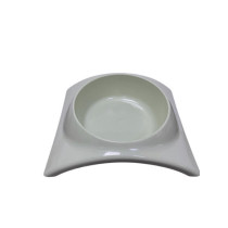 Pet Feeder With Non Slip Rubber Bottom-Green- 19.5*16.8*5 Cm