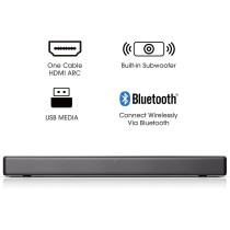 Hisense 2.1 Channel Soundbar with Built-In Subwoofer, HS214