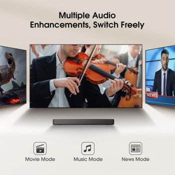 Hisense 2.1 Channel Soundbar with Built-In Subwoofer, HS214