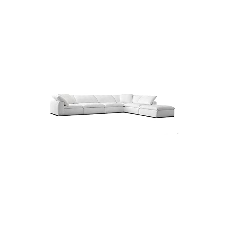 Sectional Fabric Sofa White Sofa Set Furniture Modern Chaise Modular Cloud Sofa