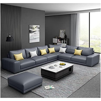 Nordic Style Luxury Furniture Sofa Set Corner Sofa L Shaped Sofa (Grey)