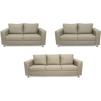 A To Z Furniture - Silentnight Shanghai Seven Seater Sofa Set In Beige Color