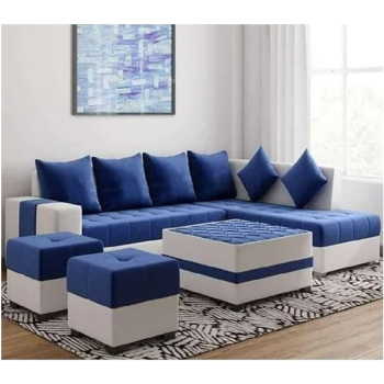 Simple Leisure Fashion Fabric Combination Living Room Sofa Set