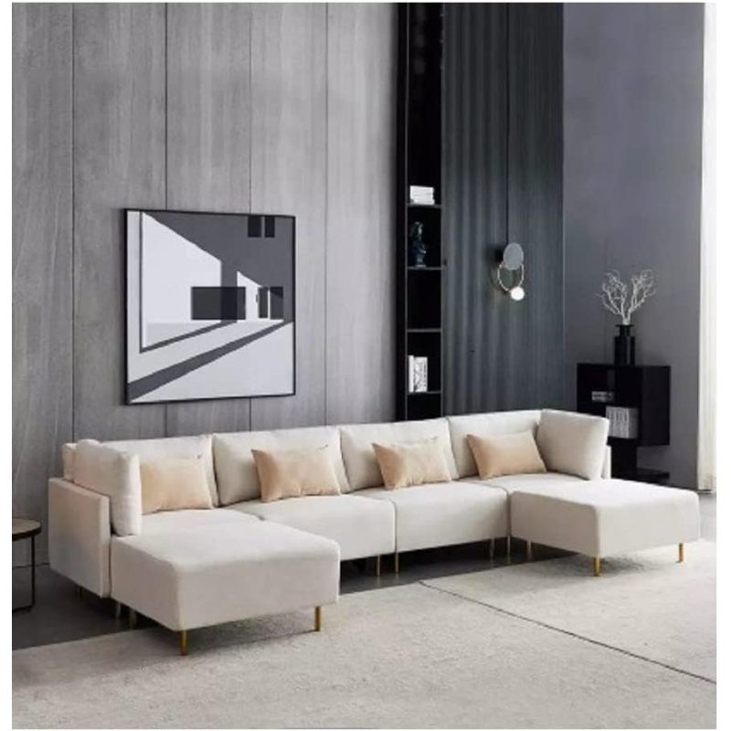 U Shape Luxury Sofa Set Modern Design Furniture Sectional Couch Living Room Sofa