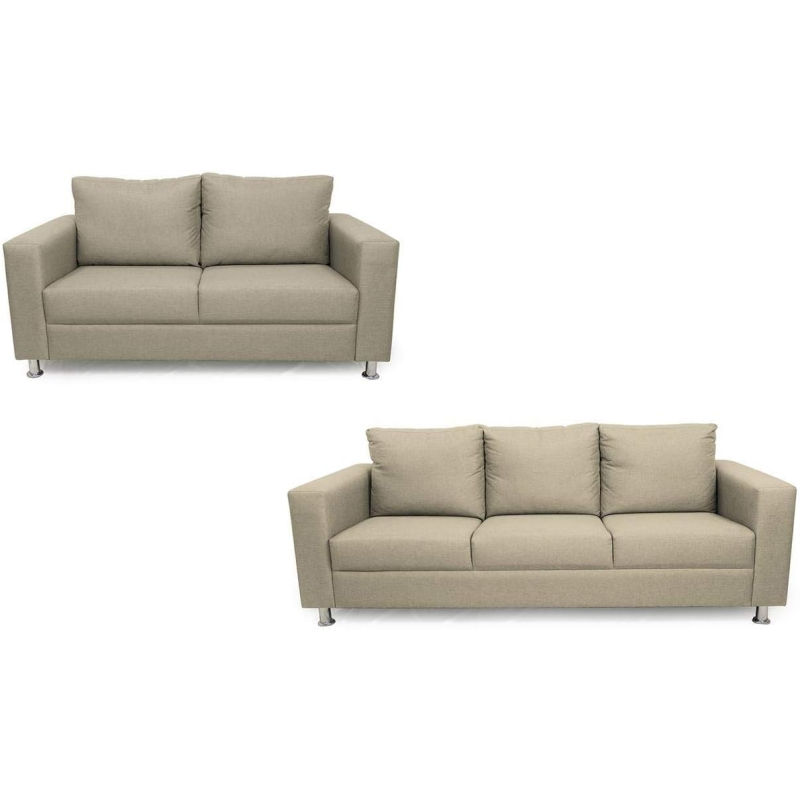 A To Z Furniture Silent Night Shanghai Five Seater Sofa Set (Beige)