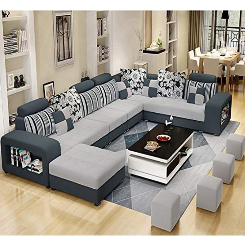 Living Room Sofa - Sofa Set - Fashion Fabric Sofa - Combination Set - Cafe Hotel Furniture - Simple Leisure Sofa
