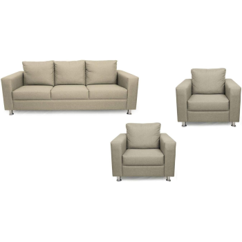 A To Z Furniture - Silentnight Shanghai Five Seater (3+1+1) Sofa Set In Beige Color