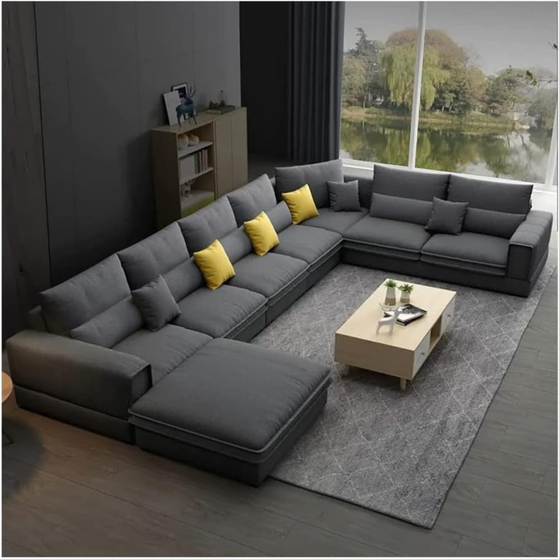 Living Room Sofa -Sofa Set - Fashion Fabric Sofa - Combination Set - Cafe Hotel Furniture - Simple Leisure Sofa