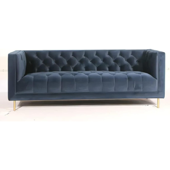 Italian Modern Living Room Furniture Fabric Couch Wedding Sofa 3 Seater Sectional White Velvet Sofa (Dark Grey)