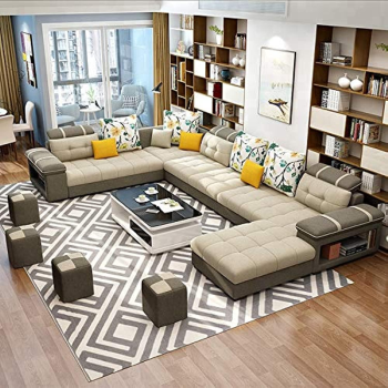 Living Room Sofa - Sofa Set - Fashion Fabric Sofa - Combination Set - Cafe Hotel Furniture - Simple Leisure Sofa
