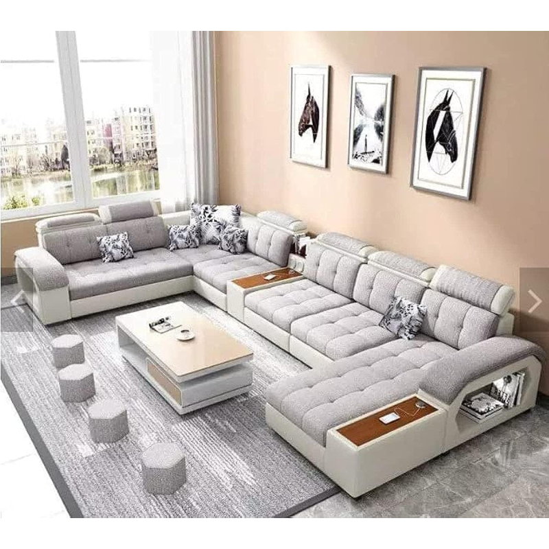 Living Room Furniture Sofa Set Modern Couch, Lounge Suite Luxury Sofa Set Design Modern Wooden Sofa Living Room Furniture