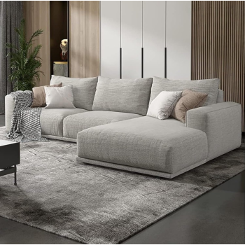 Fabric Sofa Set Combination Sectional Cotton Sofa Chaise Lounger Sofa Living Room Furniture (345Cm*170Cm*80Cm)