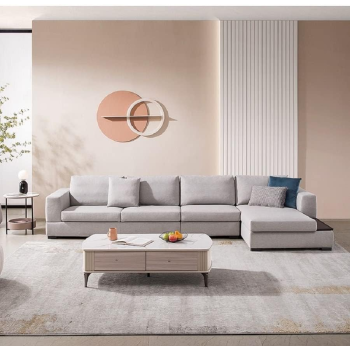 Living Room Sofa - Sofa - Fashion Fabric Sofa - Combination Set - Cafe Hotel Furniture - Simple Leisure Sofa (Left)