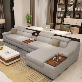 Jinpengran Living Room Sofa, Grey
