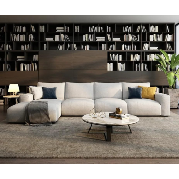 Nordic Sofa 7 Seater Combination Luxury Sofa Set Living Room Modern Small Home Corner Sofa Fabric (Right)