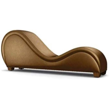 Modern Style Love Sofa Chair Furniture Adult Hotel Stretch Chaise Curved Yoga Lounge Love Sofa Chair (Gold)