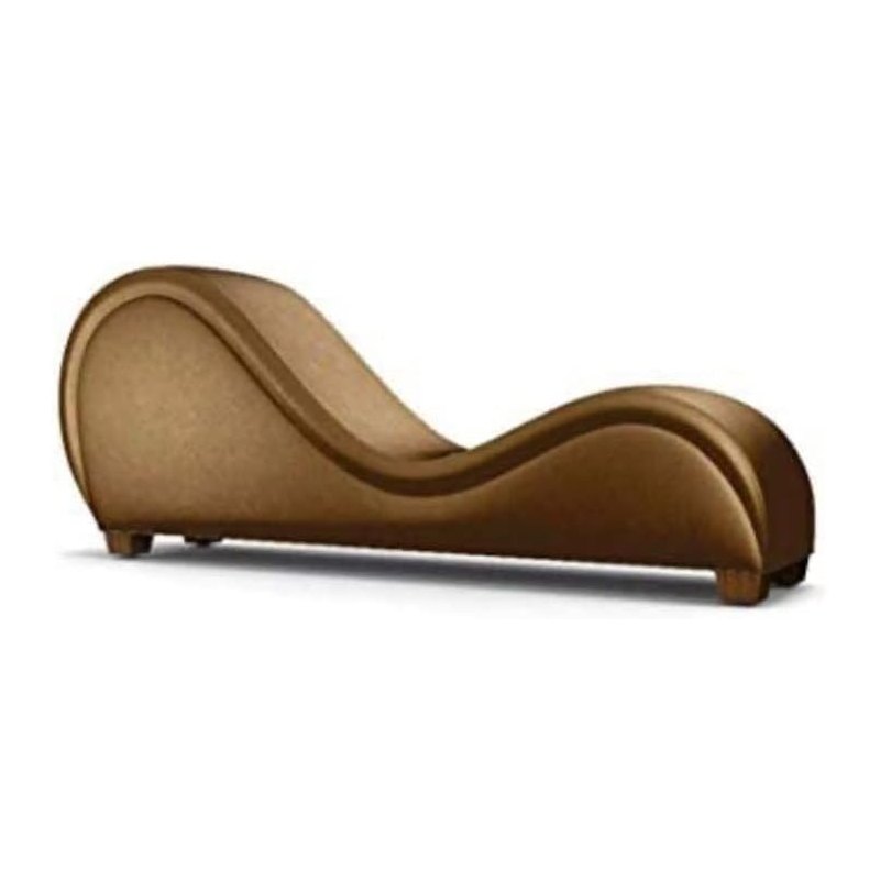 Modern Style Love Sofa Chair Furniture Adult Hotel Stretch Chaise Curved Yoga Lounge Love Sofa Chair (Gold)