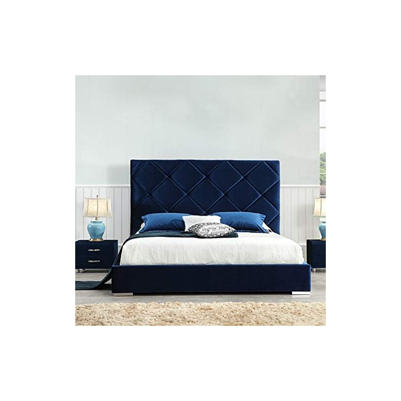 Avon Furniture Factory (Llc) Chic C46 Velvet Fabric Canton European Upholstered Bed - King Size