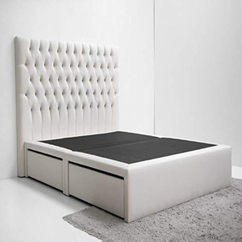 Avon Contemporary King-Size Bed With Inbuilt Drawers (180Cm X 200Cm) No Mattress