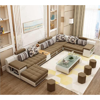Living Room Sofa - Sofa Set - Fashion Fabric Sofa - Combination Set - Cafe Hotel Furniture - Simple Leisure Sofa