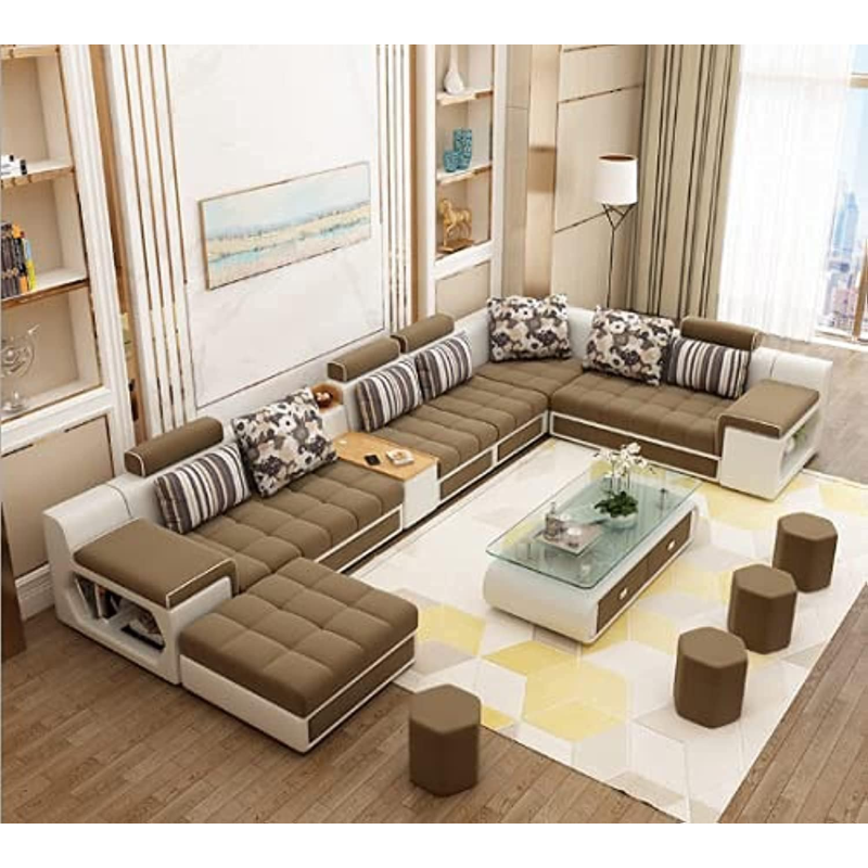 Living Room Sofa - Sofa Set - Fashion Fabric Sofa - Combination Set - Cafe Hotel Furniture - Simple Leisure Sofa
