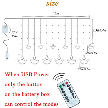 Diwali Lights Decorations for Home, 12 Hanging Diyas with 8 Flashing Modes Battery Box Powered and USB(Steady on only), Diwali Lights and Diyas for Diwali Wedding Party Bedroom Home Decor Warm White