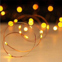 AMERTEER Fairy Lights for Bedroom | Battery Operated Twinkle Lights 33Ft/10M-100 LEDs with Timer Remote Control | Copper Wire | Party Birthday Home Decor Diwali Decoration (Warm White)