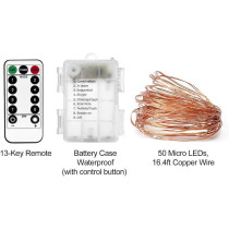 AMERTEER Fairy Lights for Bedroom | Battery Operated Twinkle Lights 33Ft/10M-100 LEDs with Timer Remote Control | Copper Wire | Party Birthday Home Decor Diwali Decoration (Warm White)