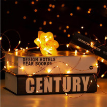 AMERTEER Fairy Lights for Bedroom | Battery Operated Twinkle Lights 33Ft/10M-100 LEDs with Timer Remote Control | Copper Wire | Party Birthday Home Decor Diwali Decoration (Warm White)