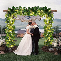 Rattan String Lights Outdoor 100 Led 32.8 FT Realistic Plants String Lights LED Decorative Lights Garland Vines with Lights for Bedroom/Home/Festival/ Wedding /Party /Diwali Decoration (Solar Powered)