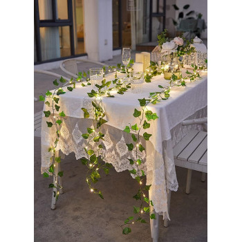 Rattan String Lights Outdoor 100 Led 32.8 FT Realistic Plants String Lights LED Decorative Lights Garland Vines with Lights for Bedroom/Home/Festival/ Wedding /Party /Diwali Decoration (Solar Powered)