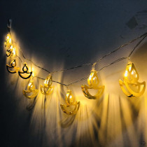 KEPATO Diwali String Lights,5.4 Ft 10 LEDs Diya Lights Battery Operated Indian String Lights Diwali Decorations for Home Indoor Outdoor