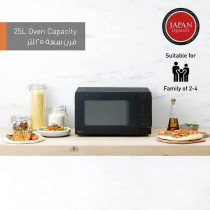Panasonic 25L Compact Solo Microwave Oven NN-ST34NB, 900W Push open, Auto-defrost, Child safety lock, Touch Operation, Quick 30 function, Black, 1 Year Warranty