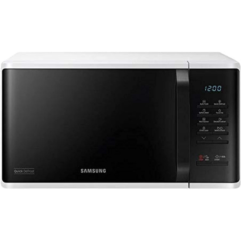 Samsung 23L Solo Microwave with Quick Defrost, White - MS23K3513AW, Min 1 year manufacturer warranty