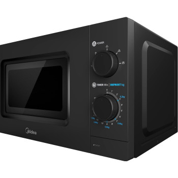 Midea 20L Solo Mechanical Control Microwave Oven, MMC21BK - Black