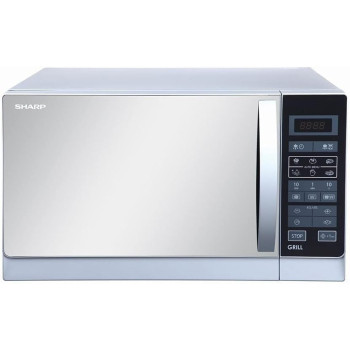 Sharp 20L Digital Solo Microwave Oven with Auto Cooking Menu R-20MT(S), Silver