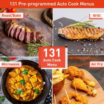 Panasonic 27L 4-In-1 Convection Microwave Oven, NN-CD67, Black, With Healthy Air Fryer Menus, 1 Year Warranty