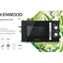 KENWOOD 20L Microwave Oven with 5 Power Levels, Defrost Function, 35 Minutes Timer 700W MWM20.000BK, Black
