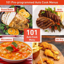 Panasonic 27L 4-In-1 Convection Microwave Oven, NN-CT65MM, Silver With Healthy Air Fryer Menus Min 1 year manufacturer warranty 