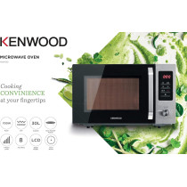 KENWOOD 30L Microwave Oven With Grill, Digital Display, 5 Power Levels, Defrost Function MWM30.000BK, Black/Silver