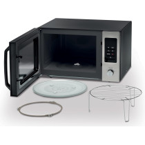 KENWOOD 30L Microwave Oven With Grill, Digital Display, 5 Power Levels, Defrost Function MWM30.000BK, Black/Silver