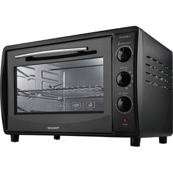 Sharp 42L 1800W Double Glass Electric Oven With Rotisserie & Convection, EO-42NK-3, Black Min 1 year manufacturer warranty
