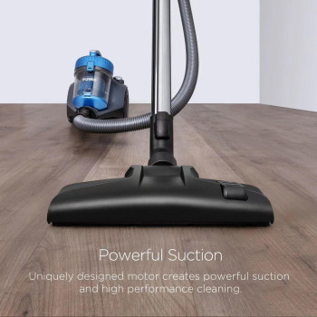 EUREKA 1800W Eureka Whirl Wind Bagless Canister Vacuum Cleaner, Lightweight Vac for Carpets and Hard Floors- 15K0A-Blue