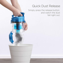 EUREKA 1800W Eureka Whirl Wind Bagless Canister Vacuum Cleaner, Lightweight Vac for Carpets and Hard Floors- 15K0A-Blue