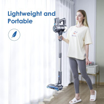 Oraimo Stick Vacuum, Cordless Vacuum Cleaner with Self-Standing, Cordless Stick Vacuum with 35 Mins Runtime Detachable Battery